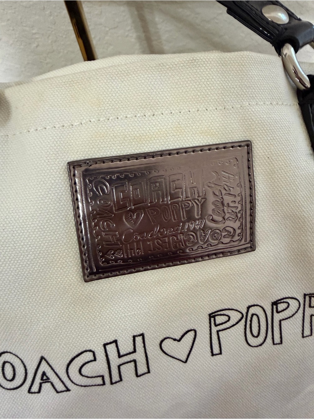 Coach Pepper Graphic Canvas Tote - Picture 7 of 14